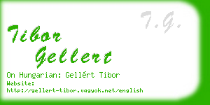 tibor gellert business card